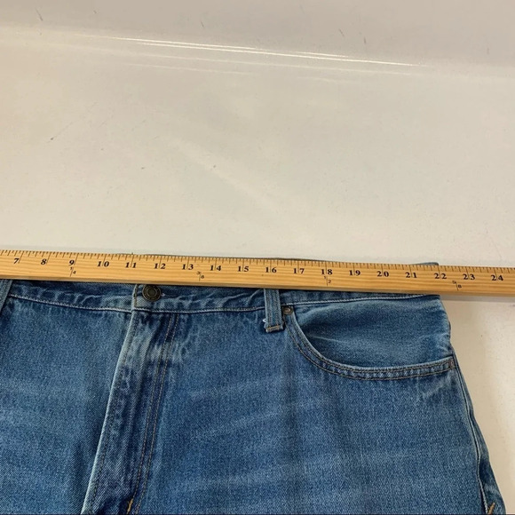 Lands End Square Rigger Denim Jeans  Relaxed Fit Size 44 Straight Blue 27" - Picture 10 of 11